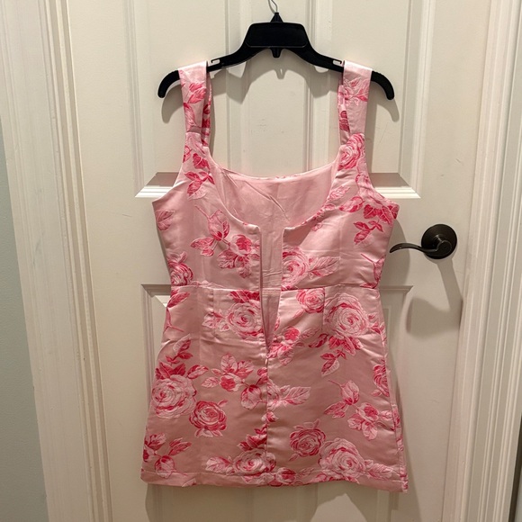 Pink Floral Sleeveless Dress Lulus - Picture 2 of 5